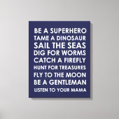 Be Superhero Wall Art Canvas - Superhero Speelkame Afdruk (Voorkant)