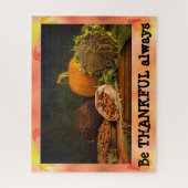 BE THANKFUL ALTIJD Cute Herfst Jigzaag Puzzle Legpuzzel (Verticaal)