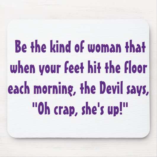 bE tHAT wOMAN Muismat (Voorkant)