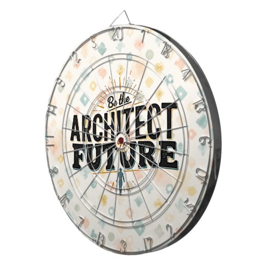 Be the Architect of Your Future Dartbord (Voorkant Rechts)