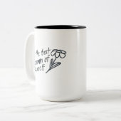 Be the Best Version of Yourself Motivational  Tweekleurige Koffiemok (Voorkant links)