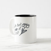 Be the Best Version of Yourself Motivational  Tweekleurige Koffiemok (Voorkant links)