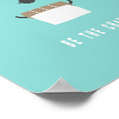 Be the change! Badezimmer Poster (Hoek)