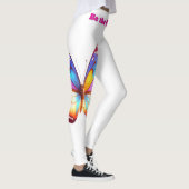Be the Change - Inspirerende Vlinder Illustratie Leggings (Rechts)