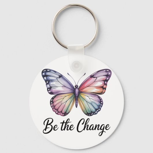 Be the Change Sleutelhanger (Achterkant)