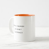 Be The Energy Typography Modern Twee-Tons Mok (Voorkant links)