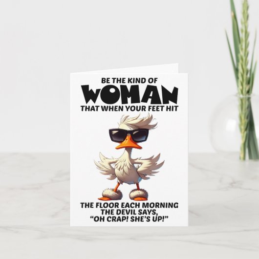 Be The Kind Of Woman That When Your Feet Hit The F Kaart (Voorkant)