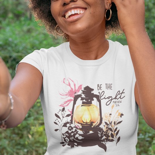 Be the Light Bible Matthew 5:14 Verse T-shirt