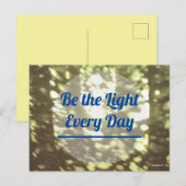 Be the Light Briefkaart (Voorkant / Achterkant)
