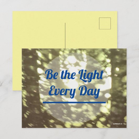 Be the Light Briefkaart (Voorkant / Achterkant)