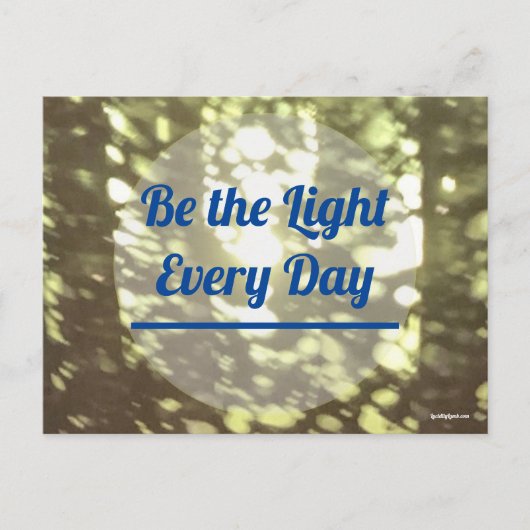 Be the Light Briefkaart (Voorkant)