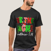 Be The Light Christian Christmas Pjs Xmas Men Wome T-shirt (Voorkant)