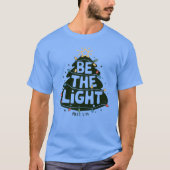 Be the Light Christian FaithBased Christmasree Des T-shirt (Voorkant)