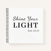 Be the Light Christian Scripture Design Notitieboek (Voorkant)