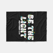 Be The Light Christmas Matthew 5_14 Faith Christia Fleece Deken (Voorkant (Horizontaal))