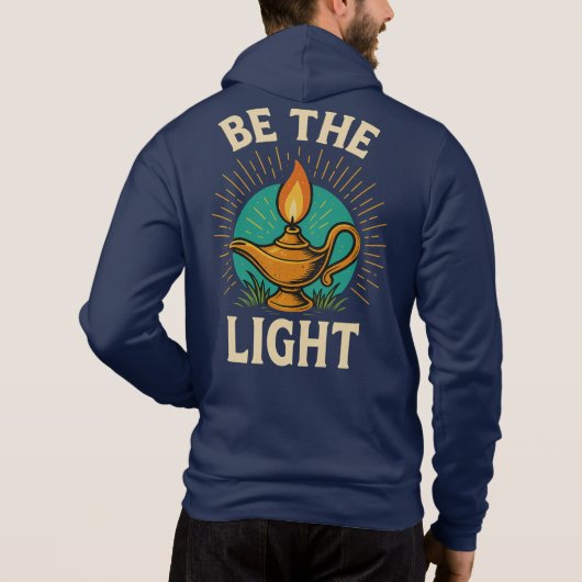 Be the Light - Inspirerend T-Shirt Design (Achterkant)