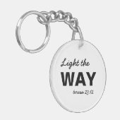 Be the Light | Matthew 5:14 Christian Keychain (Voorkant Links)