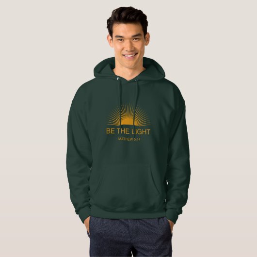 Be The Light Matthew 5:14 Sweatshirt Christian Gif (Voorkant volledig)