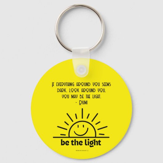 Be the Light Peace Key Chain Sleutelhanger (Voorkant)