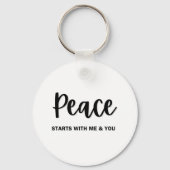 Be the Light Peace Key Chain Sleutelhanger (Achterkant)
