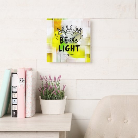 Be the Light Vierkante Klok (Leeskamer)
