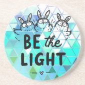 Be the Light Zandsteen Onderzetter (Voorkant)