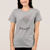 Be the Real You Butterfly Floral Line Art Shirt (Voorkant)