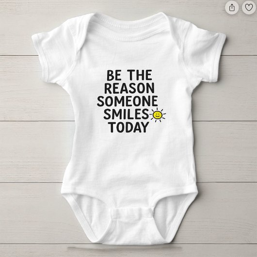 Be the Reason Someone Smiles Positive Message Romper