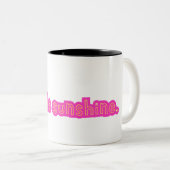 Be the Sunshine Mug Tweekleurige Koffiemok (Voorkant rechts)