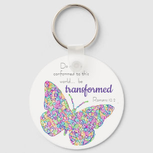 "... be transformeerd" Butterfly Sleutelhanger