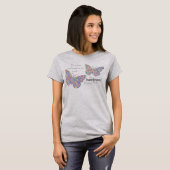 "... be transformeerd" Butterfly T-Shirt (Voorkant volledig)