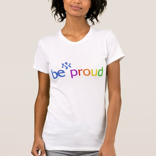 BE_trotse_regenbooguitgave 1 zijkant T-shirt (Voorkant)
