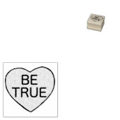 BE TRUE Snoep Conversation Heart Valentijnsdag Rubberstempel (Gestempeld)