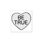BE TRUE Snoep Conversation Heart Valentijnsdag Rubberstempel (Afrduk)