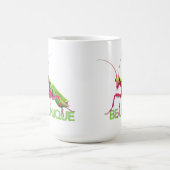 BE UNIEK bug bidsprinkhaan groovy insect kunst Koffiemok (Center)