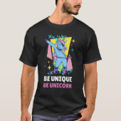 Be Unique Be Unicorn 10 T-shirt (Voorkant)