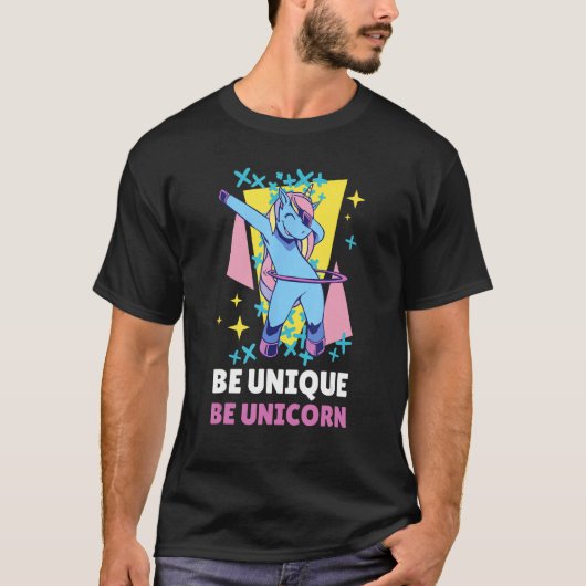 Be Unique Be Unicorn 10 T-shirt (Voorkant)