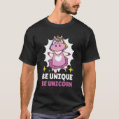 Be Unique Be Unicorn 3 T-shirt (Voorkant)