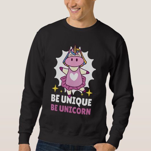 Be Unique Be Unicorn 3 Trui (Voorkant)