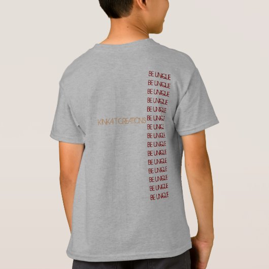 Be Unique T-shirt (Achterkant)