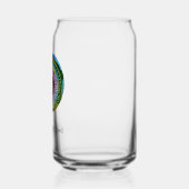 Be uplifted mantra with prayer portal blikvorm glas (Rechts)