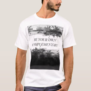 "BE UW EIGEN AANVULLENDE" White Basic T-shirt