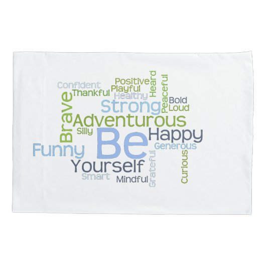 BE uw Motivatie Word Cloud Kussensloop (Achterkant)