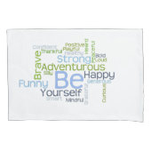 BE uw Motivatie Word Cloud Kussensloop (Voorkant)