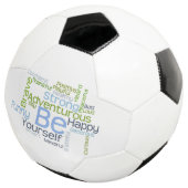 BE uw Motivatie Word Cloud Voetbal (Drie kwart)