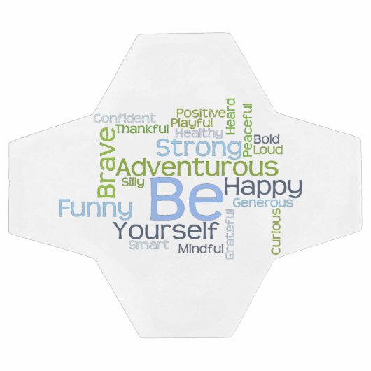 BE uw Motivatie Word Cloud Voetbal (Enkel)