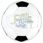 BE uw Motivatie Word Cloud Voetbal (Voorkant)