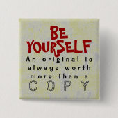 BE UZELF - Button Truïsme (Voorkant)