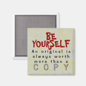 BE UZELF - Magnet Truism (Voorkant / Achterkant)