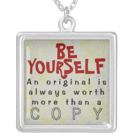 BE UZELF - Vierkant Ketting